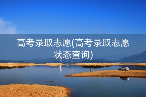 高考录取志愿(高考录取志愿状态查询)