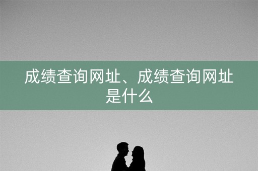 成绩查询网址、成绩查询网址是什么