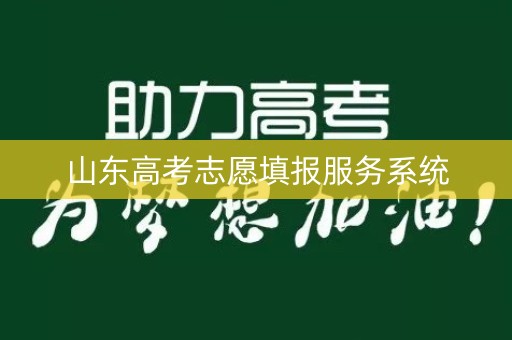 山东高考志愿填报服务系统