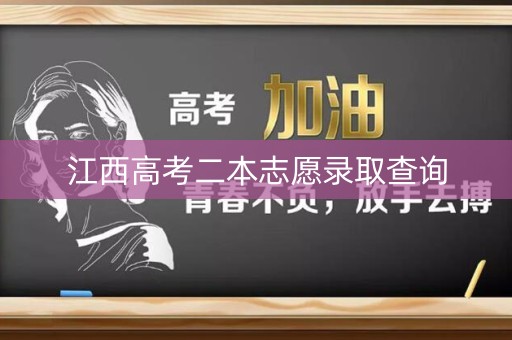 江西高考二本志愿录取查询
