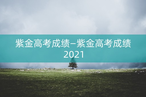 紫金高考成绩—紫金高考成绩2021