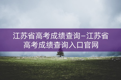 详细阅读:江苏省高考成绩查询—江苏省高考成绩查询入口官网 江苏省高考成绩查询—江苏省高考成绩查询入口官网