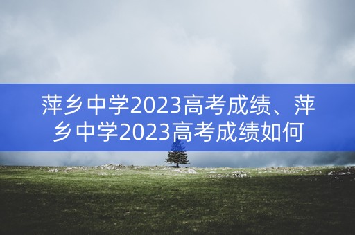萍乡中学2023高考成绩、萍乡中学2023高考成绩如何