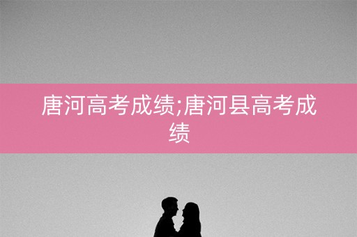 唐河高考成绩;唐河县高考成绩