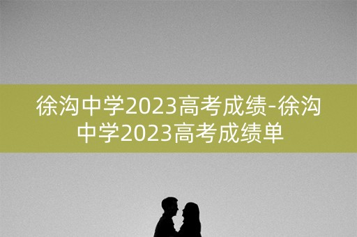 徐沟中学2023高考成绩-徐沟中学2023高考成绩单