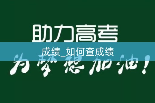 成绩_如何查成绩