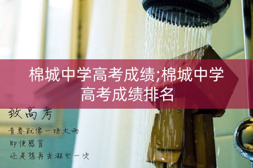 棉城中学高考成绩;棉城中学高考成绩排名
