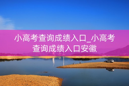 小高考查询成绩入口_小高考查询成绩入口安徽