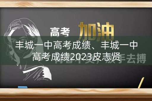 丰城一中高考成绩、丰城一中高考成绩2023皮志贤