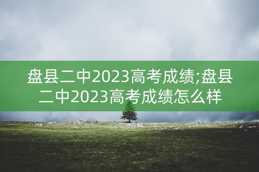 盘县二中2023高考成绩;盘县二中2023高考成绩怎么样
