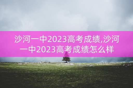 沙河一中2023高考成绩,沙河一中2023高考成绩怎么样 沙河一中2023高考成绩,沙河一中2023高考成绩怎么样