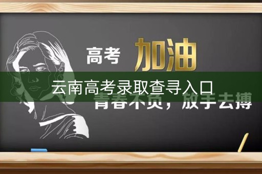 云南高考录取查寻入口