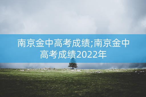 南京金中高考成绩;南京金中高考成绩2022年