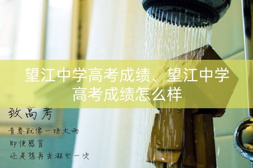 望江中学高考成绩、望江中学高考成绩怎么样