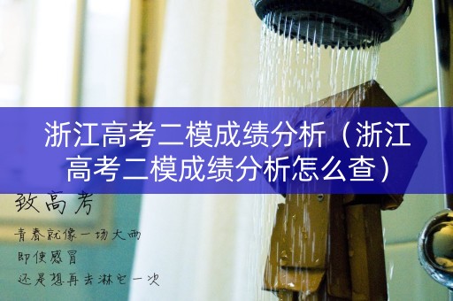 浙江高考二模成绩分析（浙江高考二模成绩分析怎么查）