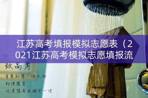 详细阅读:江苏高考填报模拟志愿表(2021江苏高考模拟志愿填报流程) 江苏高考填报模拟志愿表(2021江苏高考模拟志愿填报流程)
