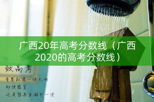 广西20年高考分数线（广西2020的高考分数线）