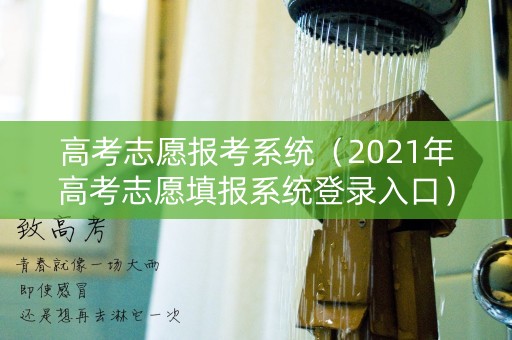 高考志愿报考系统（2021年高考志愿填报系统登录入口）