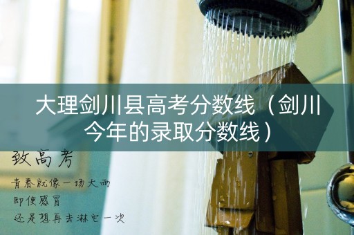 大理剑川县高考分数线（剑川今年的录取分数线）