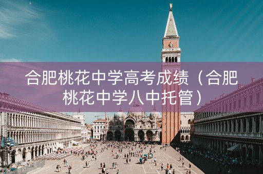 合肥桃花中学高考成绩（合肥桃花中学八中托管）
