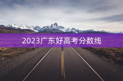 2023广东好高考分数线