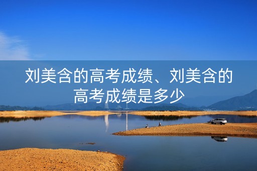 刘美含的高考成绩、刘美含的高考成绩是多少