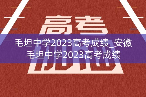 毛坦中学2023高考成绩_安徽毛坦中学2023高考成绩