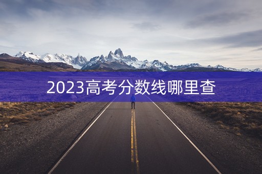 2023高考分数线哪里查