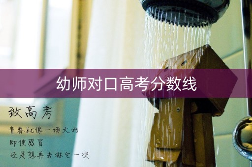 幼师对口高考分数线