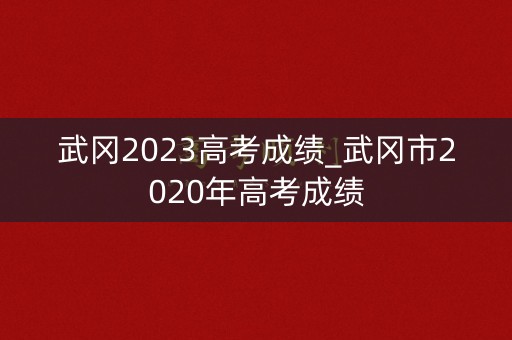 武冈2023高考成绩_武冈市2020年高考成绩