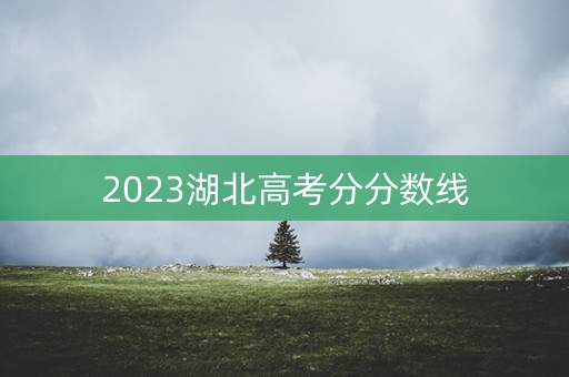 2023湖北高考分分数线