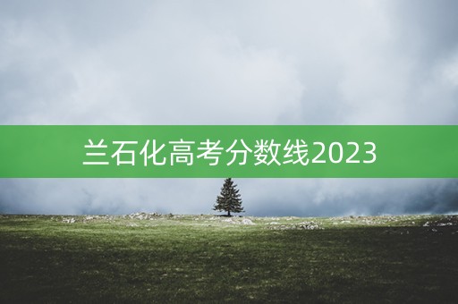 兰石化高考分数线2023