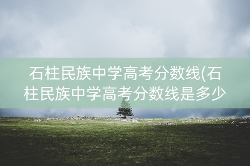 石柱民族中学高考分数线(石柱民族中学高考分数线是多少)