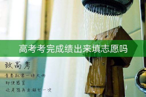 高考考完成绩出来填志愿吗