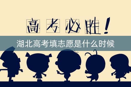湖北高考填志愿是什么时候