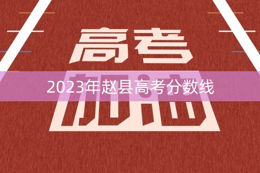2023年赵县高考分数线