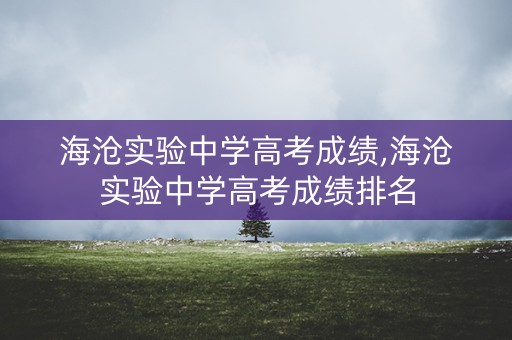 海沧实验中学高考成绩,海沧实验中学高考成绩排名