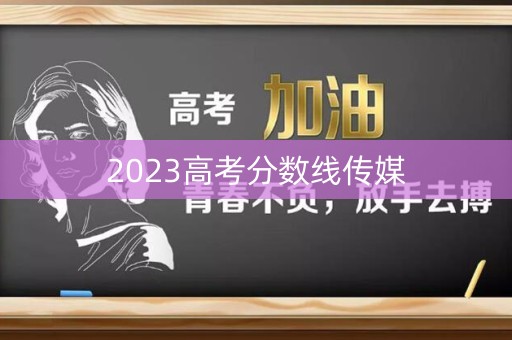 2023高考分数线传媒