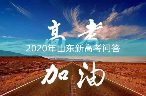 2020年山东新高考问答