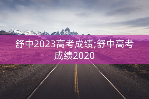 舒中2023高考成绩;舒中高考成绩2020