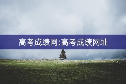 高考成绩网;高考成绩网址