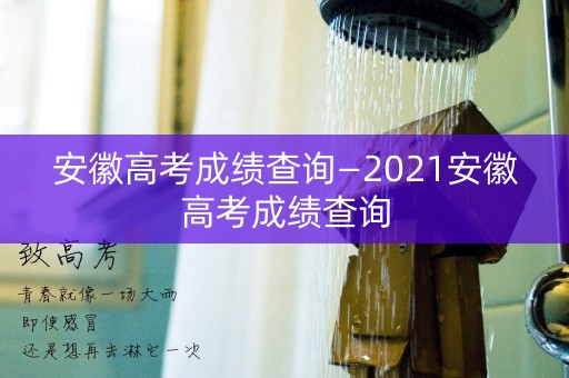 安徽高考成绩查询—2021安徽高考成绩查询