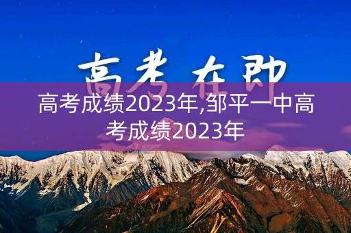 高考成绩2023年,邹平一中高考成绩2023年