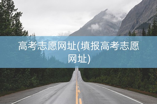 高考志愿网址(填报高考志愿网址)