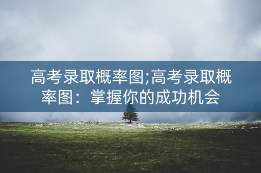 高考录取概率图;高考录取概率图:掌握你的成功机会 高考录取概率图;高考录取概率图:掌握你的成功机会