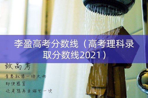 李盈高考分数线（高考理科录取分数线2021）