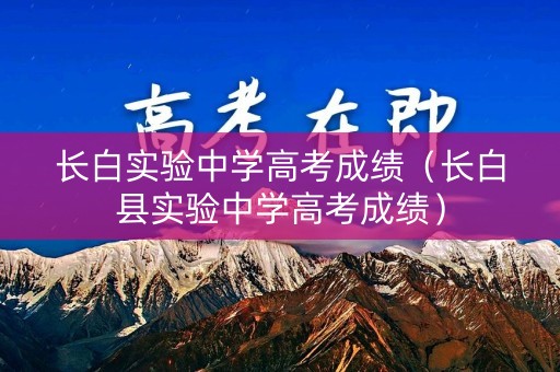 长白实验中学高考成绩（长白县实验中学高考成绩）