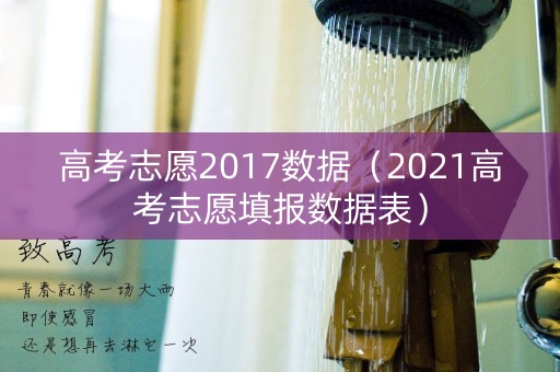 高考志愿2017数据（2021高考志愿填报数据表）