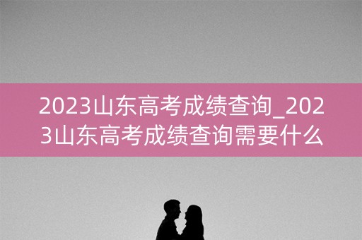 2023山东高考成绩查询_2023山东高考成绩查询需要什么信息