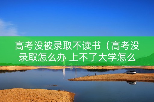 高考没被录取不读书（高考没录取怎么办 上不了大学怎么办）